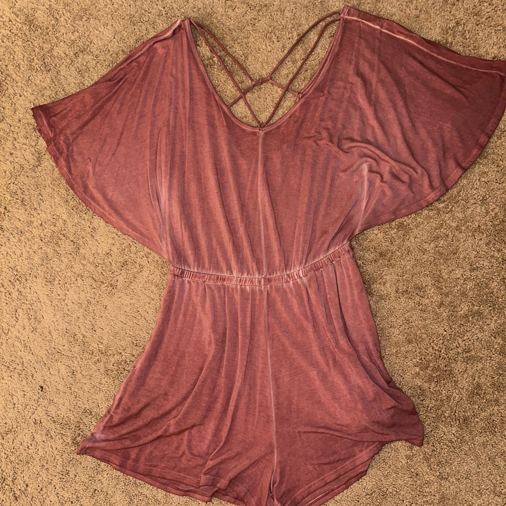 American Eagle Outfitters Size Small Romper Mauve